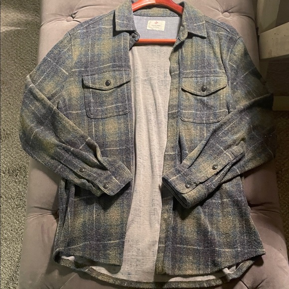 True Grit Green Plaid Shirt size L - Picture 2 of 3
